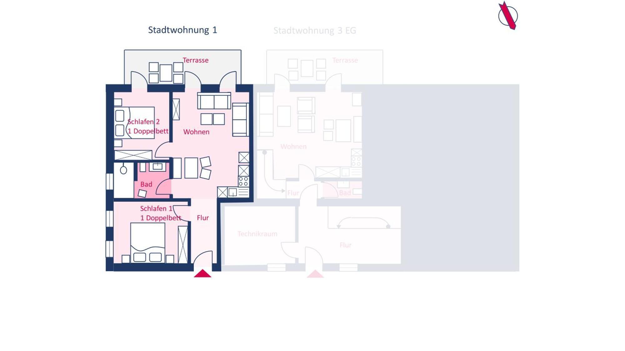 Stadtwohnung 1 Wyk auf Foehr Luaran gambar